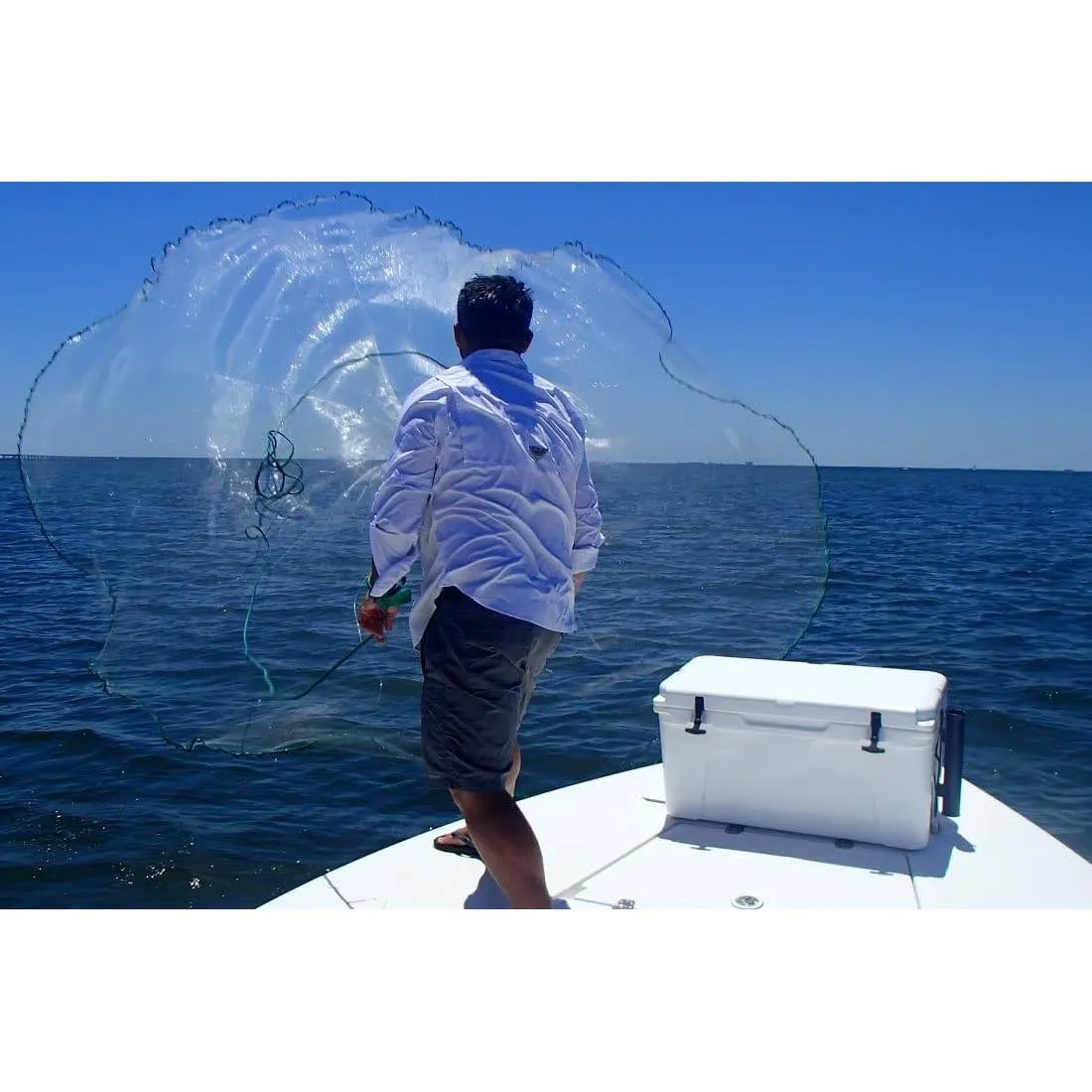 Humpback Minnow Deep Sea Cast Net ( 1/4" Sq. Mesh )
