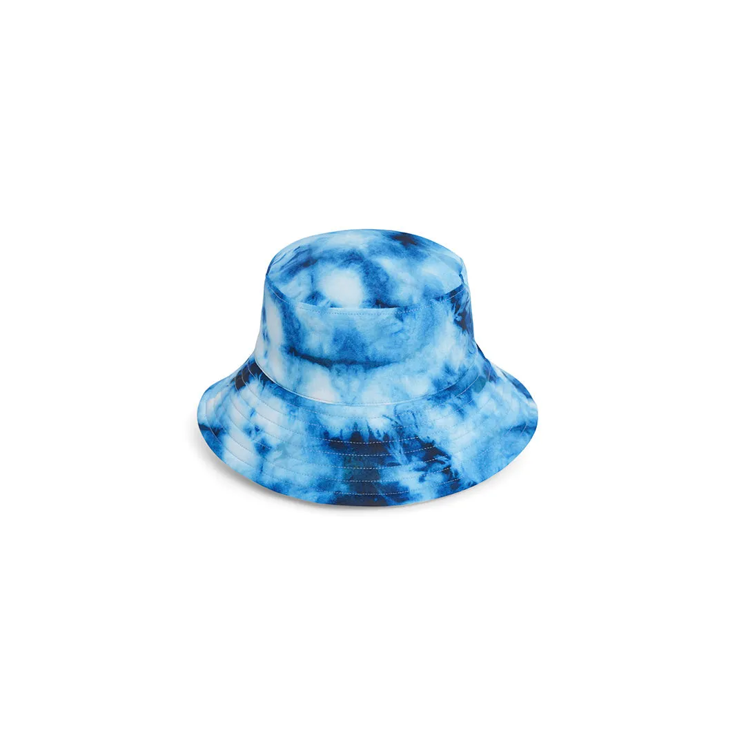 Infant Blue Tie Dye Bucket Swim Hat