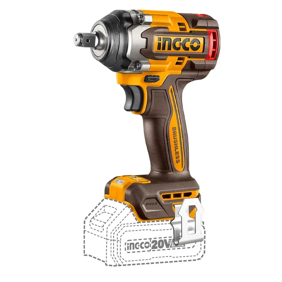 Ingco 1/2" Lithium-Ion Cordless Impact Wrench - CIWLI20501