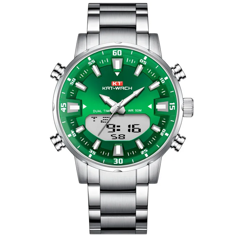 INSTOCK-Men's quartz watch stainless steel belt
