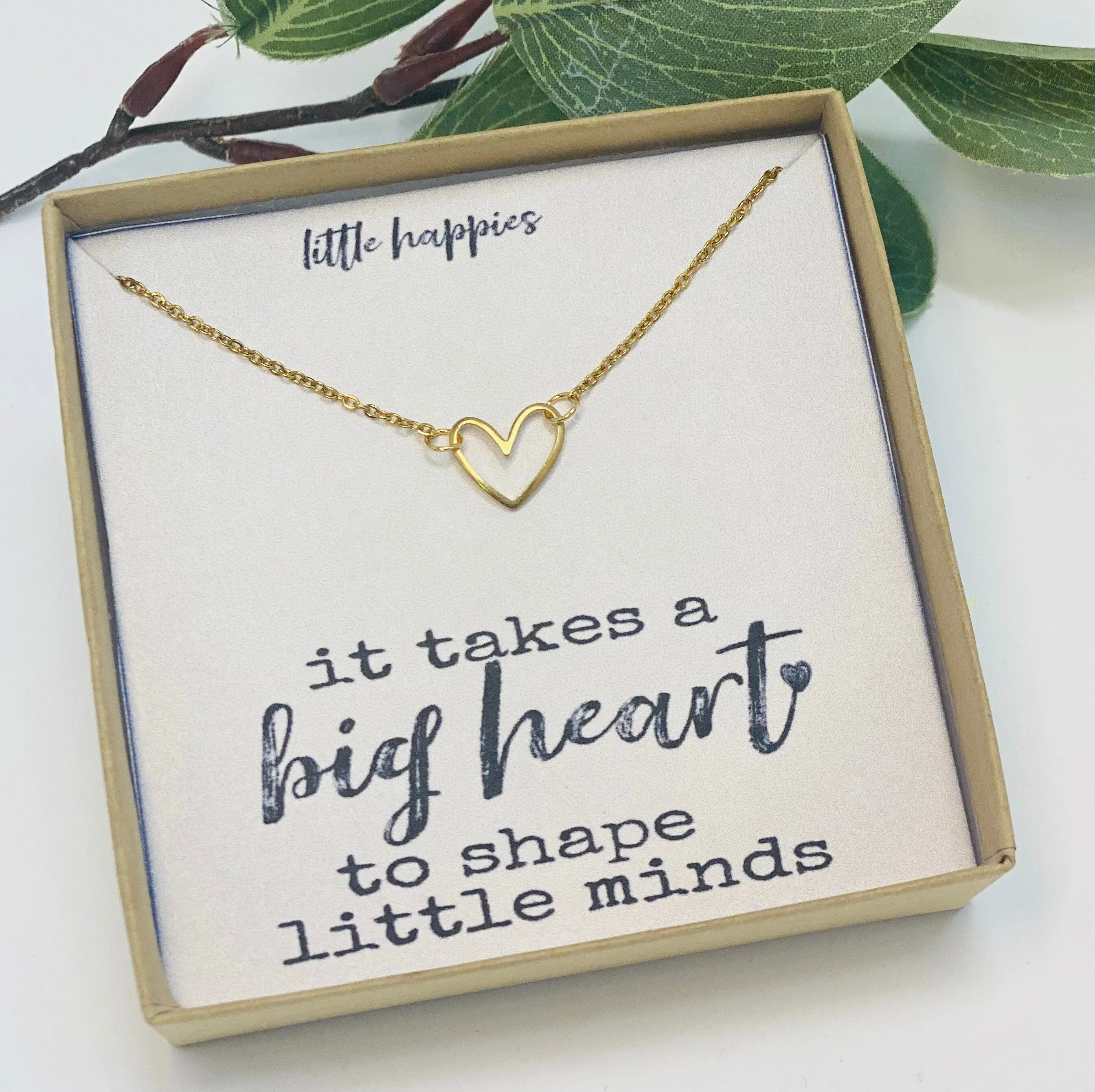 It takes a big heart to shape little minds, Thank you teacher, teacher gift, teacher appreciation, teacher, heart