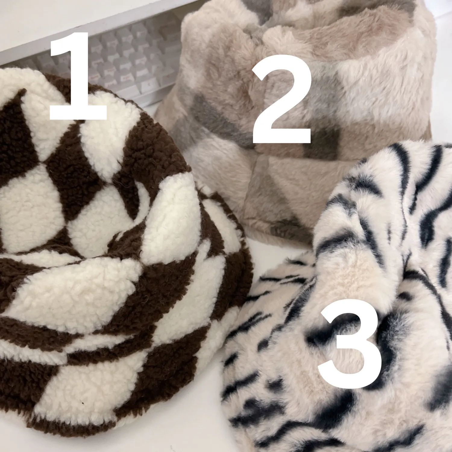 Ivy winter fur bucket hat