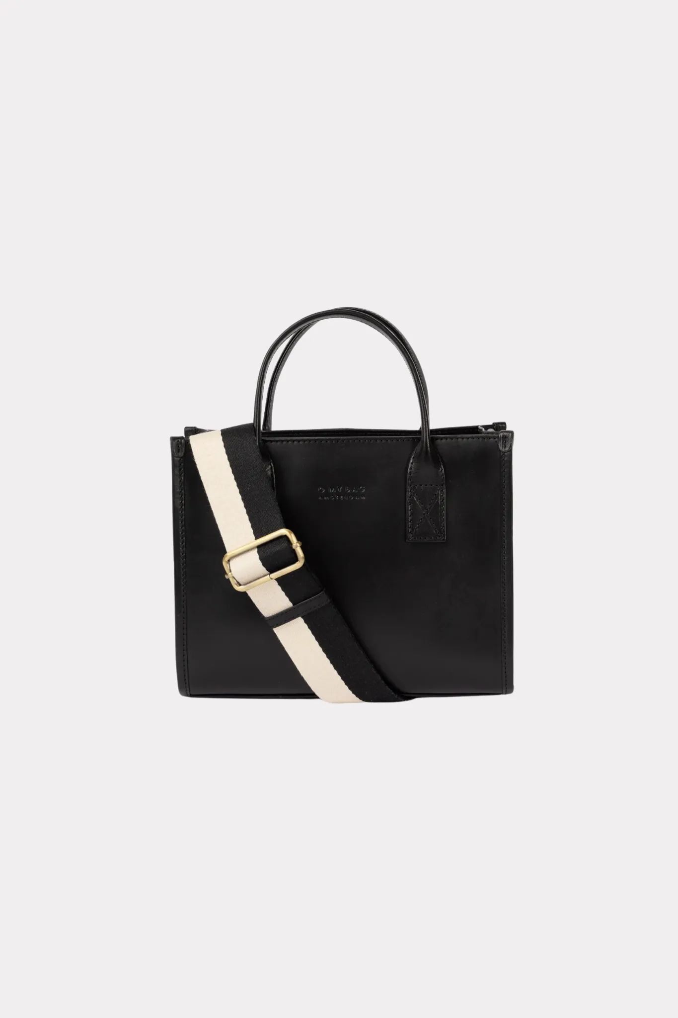 JACKIE MIDI BAG - BLACK CLASSIC LEATHER