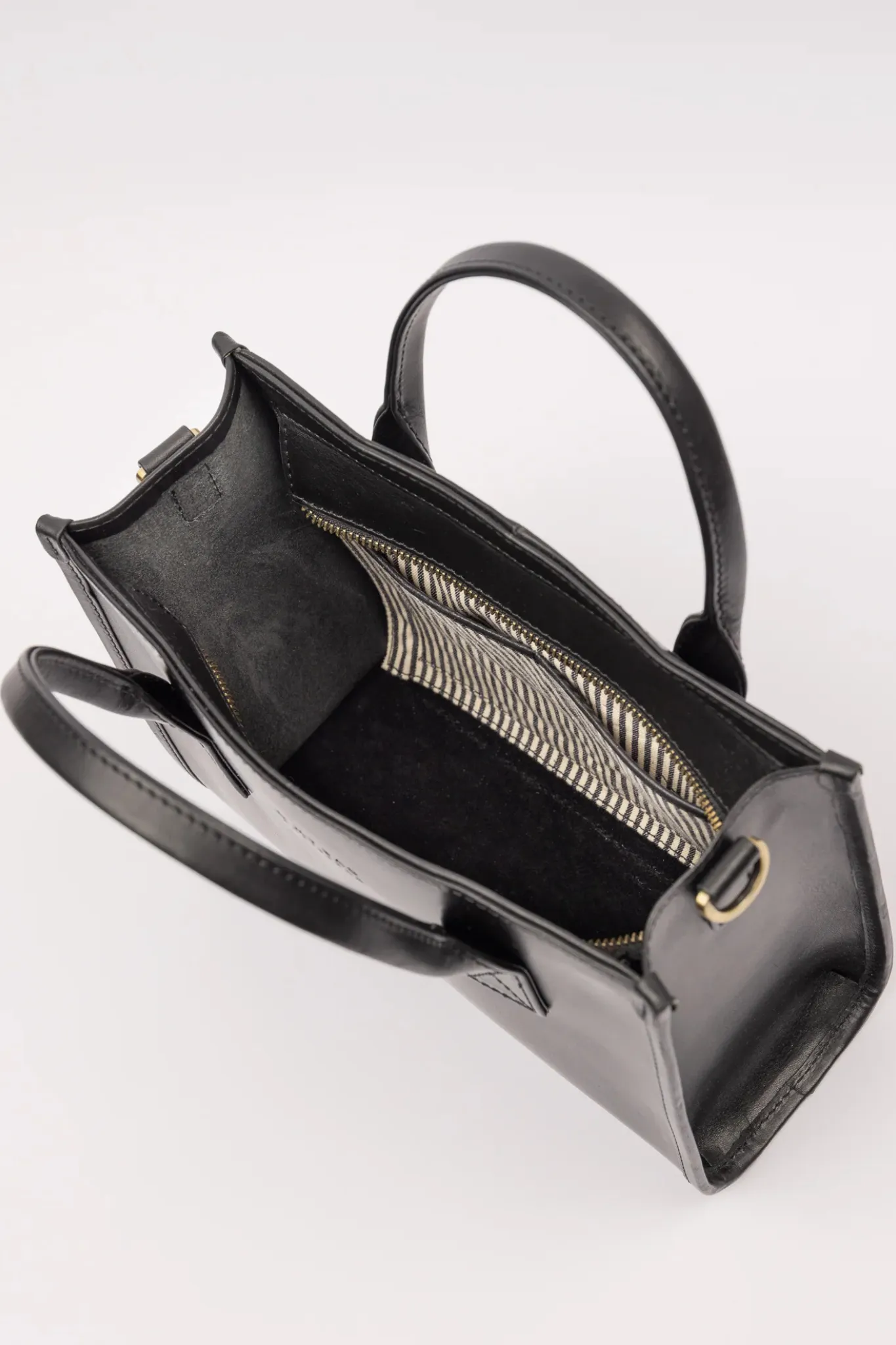 JACKIE MIDI BAG - BLACK CLASSIC LEATHER