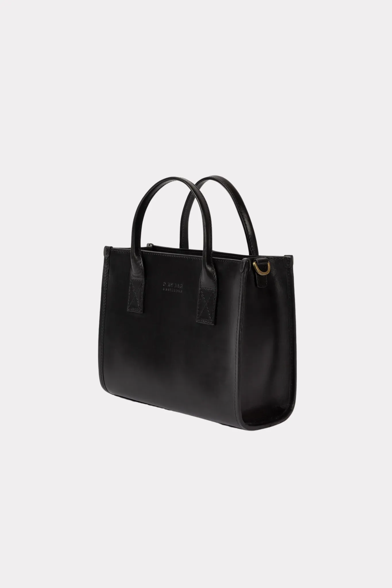 JACKIE MIDI BAG - BLACK CLASSIC LEATHER