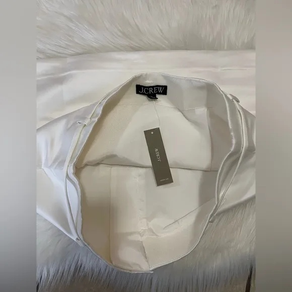 J.Crew Belted Mini Skirt In Duchesse Satin Size 4. NWT