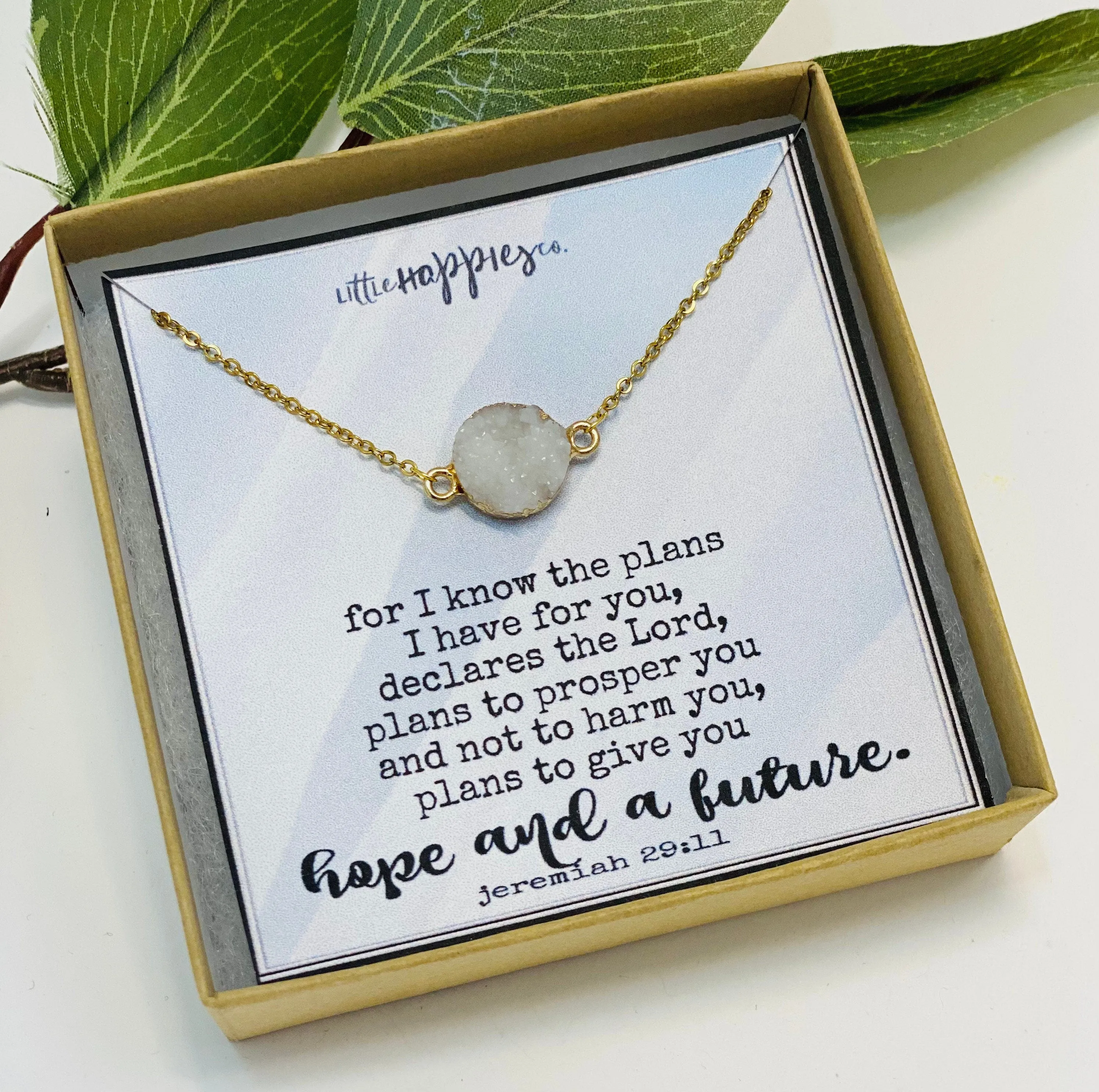 Jeremiah 29 11 Necklace, Christian Graduation Gifts, Christian Jewelry, Christian Gifts, Faith Necklace, Scripture Necklace, Baptism Gifts