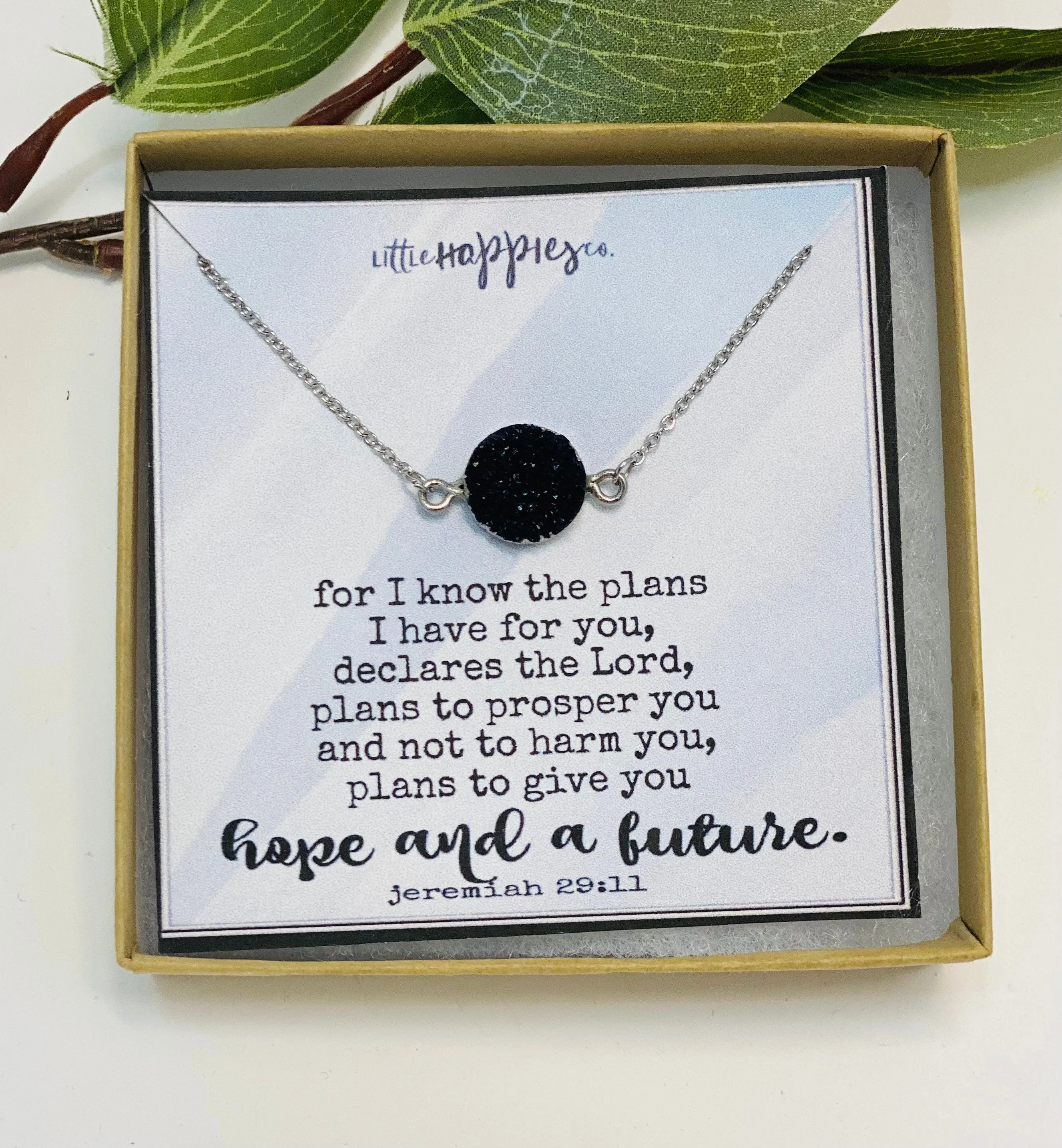Jeremiah 29 11 Necklace, Christian Graduation Gifts, Christian Jewelry, Christian Gifts, Faith Necklace, Scripture Necklace, Baptism Gifts