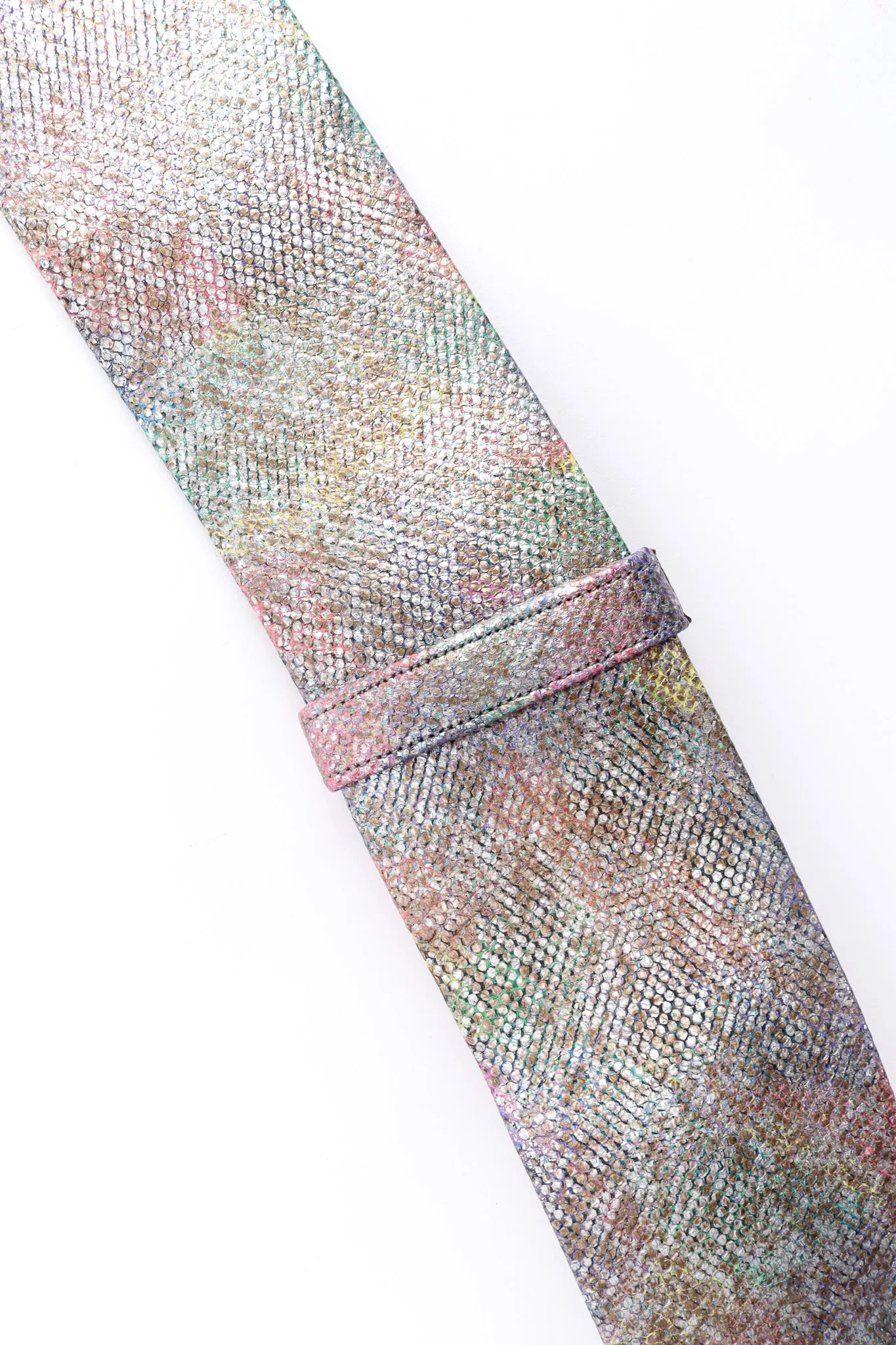 Jeweled Lizard Leather Belt