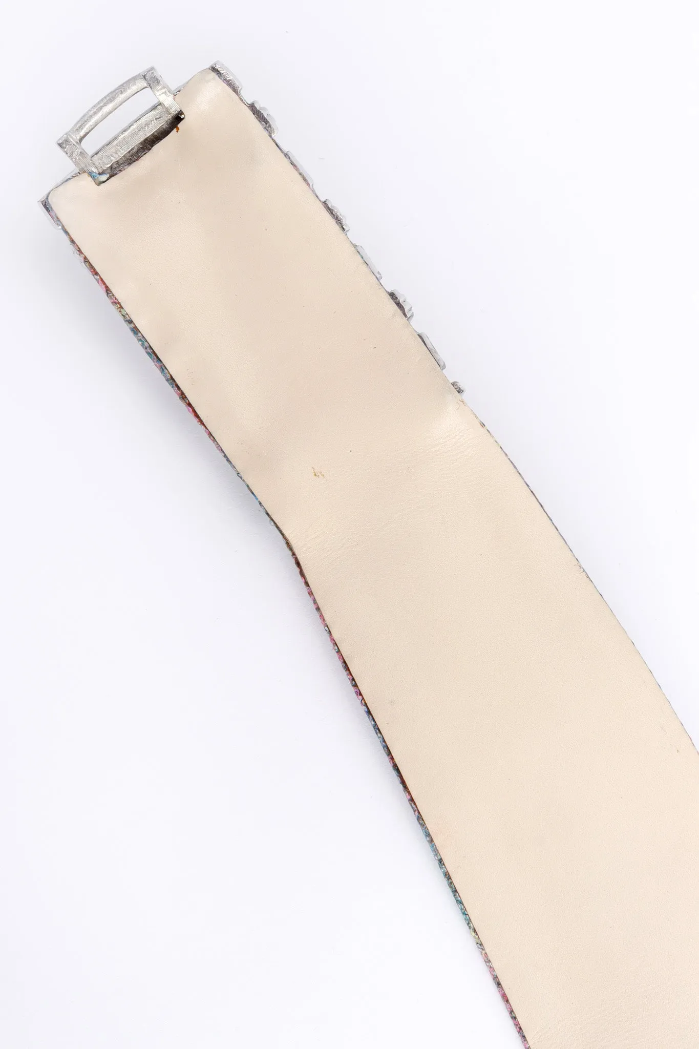 Jeweled Lizard Leather Belt