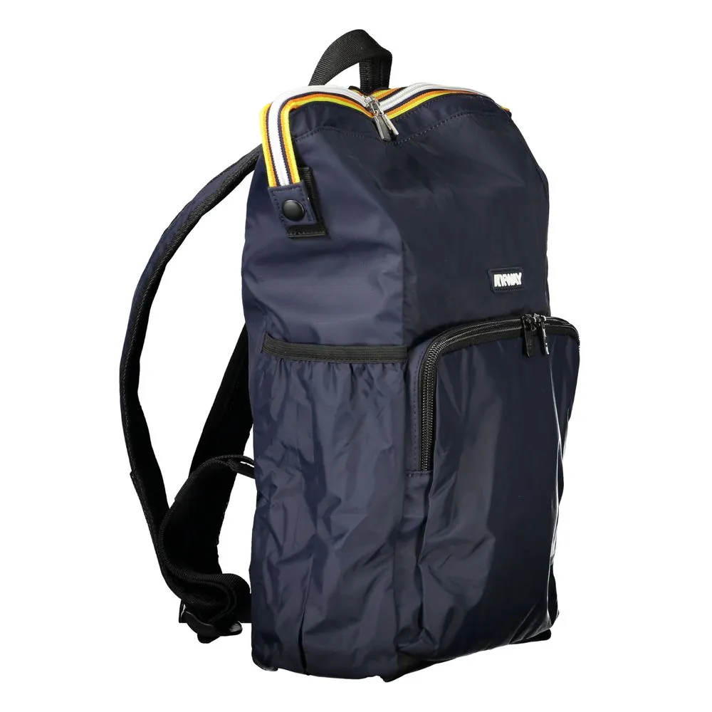 K-WAY Blue Polyamide Men Backpack