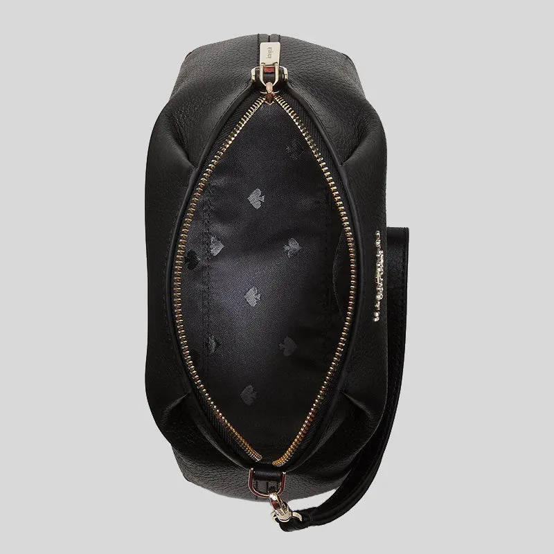 Kate Spade Dumpling Small Convertible Crossbody with Wristlet Strap Black RS-KA576