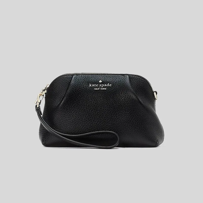 Kate Spade Dumpling Small Convertible Crossbody with Wristlet Strap Black RS-KA576