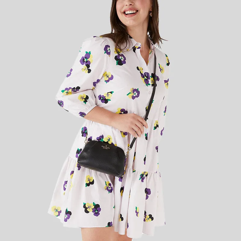 Kate Spade Dumpling Small Convertible Crossbody with Wristlet Strap Black RS-KA576