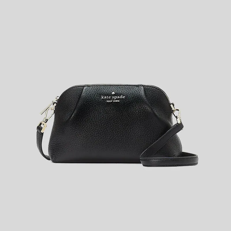 Kate Spade Dumpling Small Convertible Crossbody with Wristlet Strap Black RS-KA576