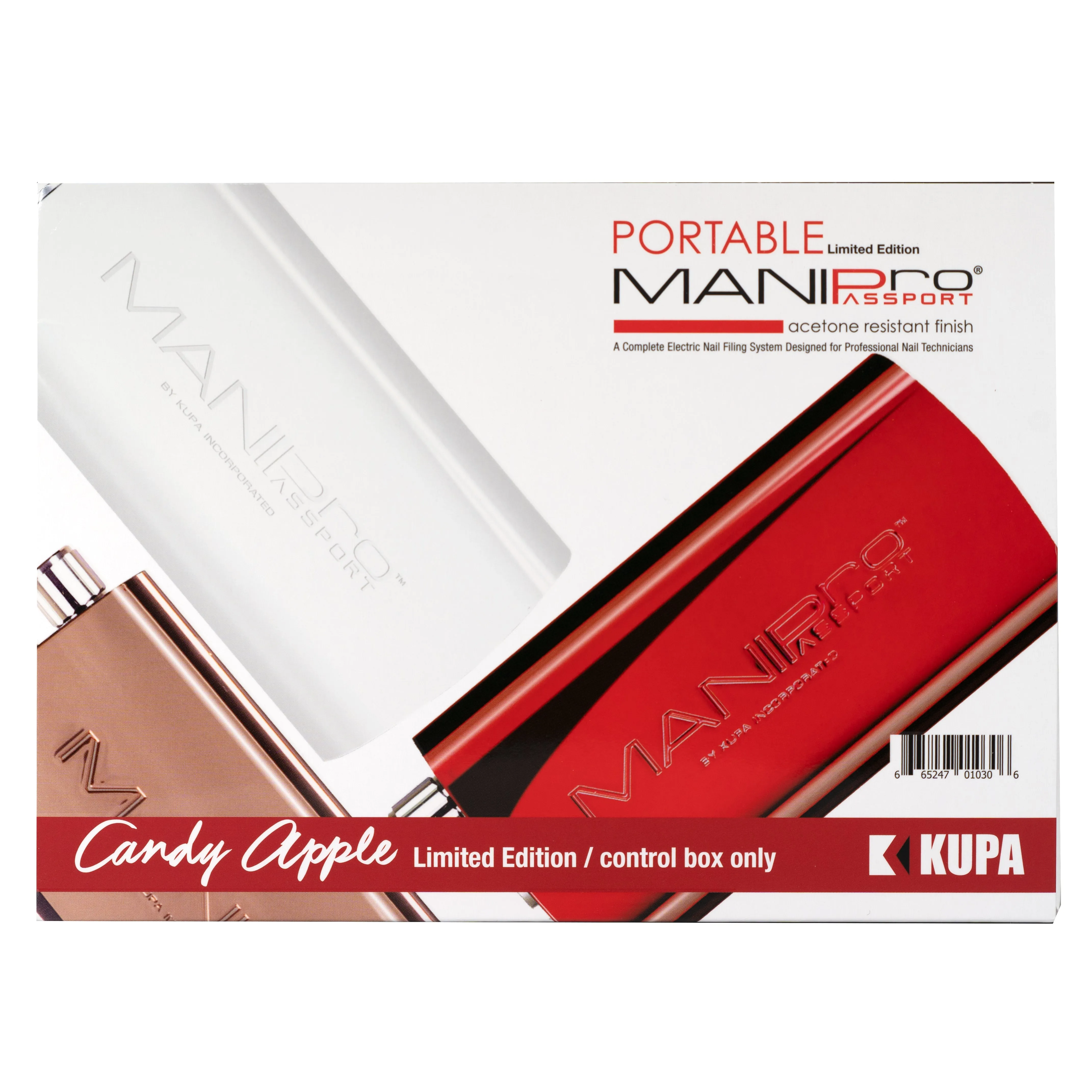 KUPA / ManiPro Passport - Candy Apple Red *SKYLINE EXCLUSIVE* & KP-60 Handpiece