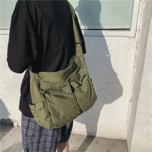 Large Capacity Casual Canvas Shoulder Bag