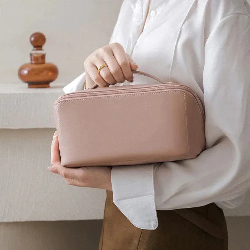 Large capacity makeup bag for travel