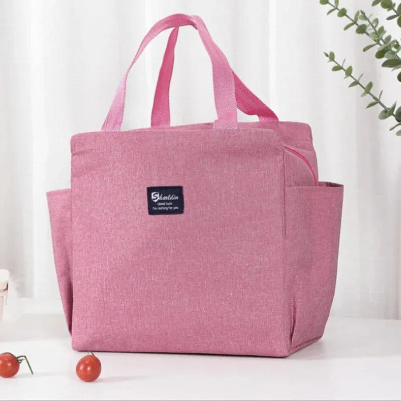 Large Capacity Waterproof Lunch Box - Convenient Heat Preservation Bento Bag for Men and Women