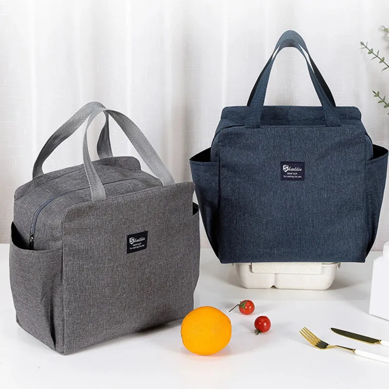 Large Capacity Waterproof Lunch Box - Convenient Heat Preservation Bento Bag for Men and Women