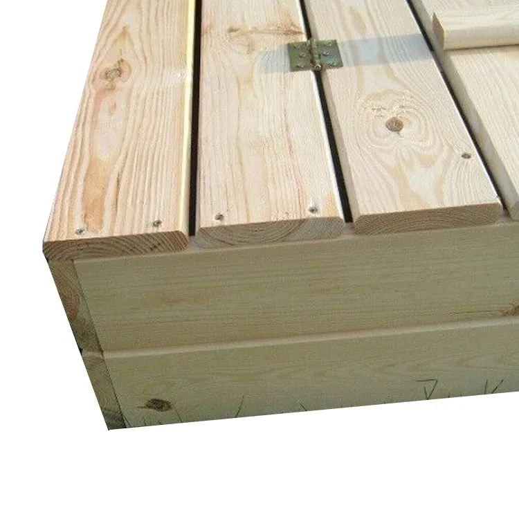 Large Heavy Duty Deluxe 1.2m 100% Natural FSC Pine Wood Sandpit | Lid and Bench| 3-11 years