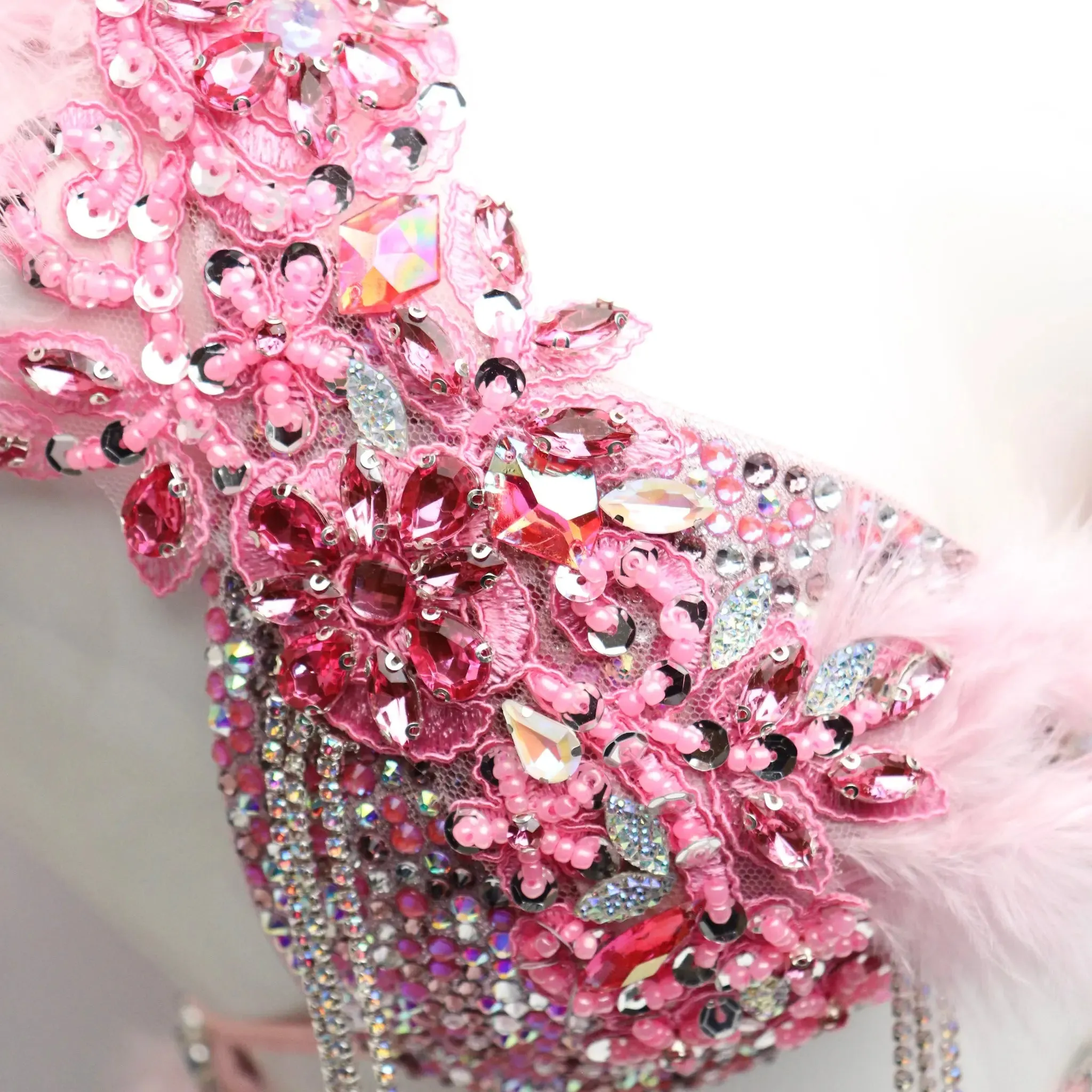 Light Pink Feathered Couture