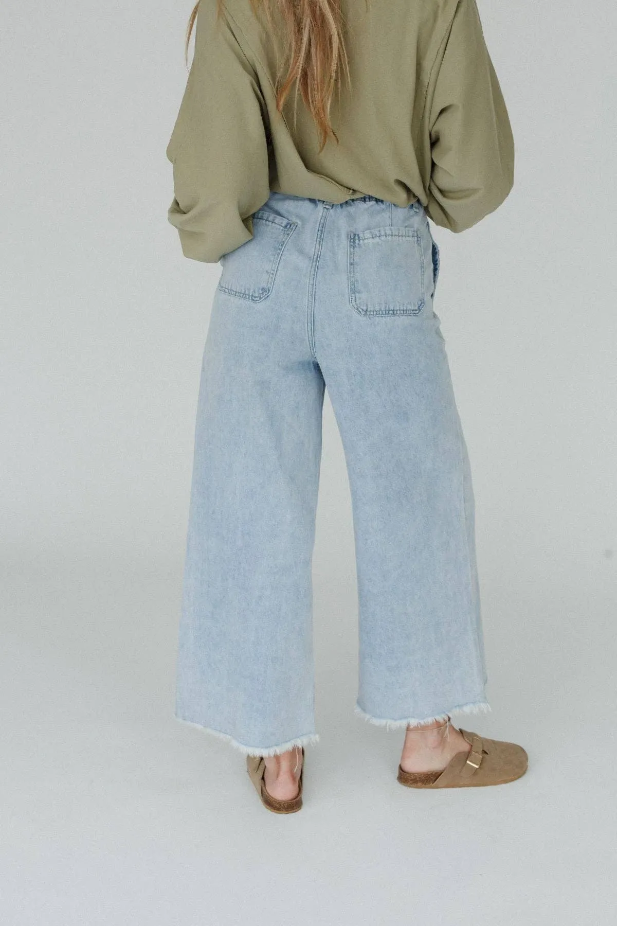 Light Wash Wide Leg Jeans