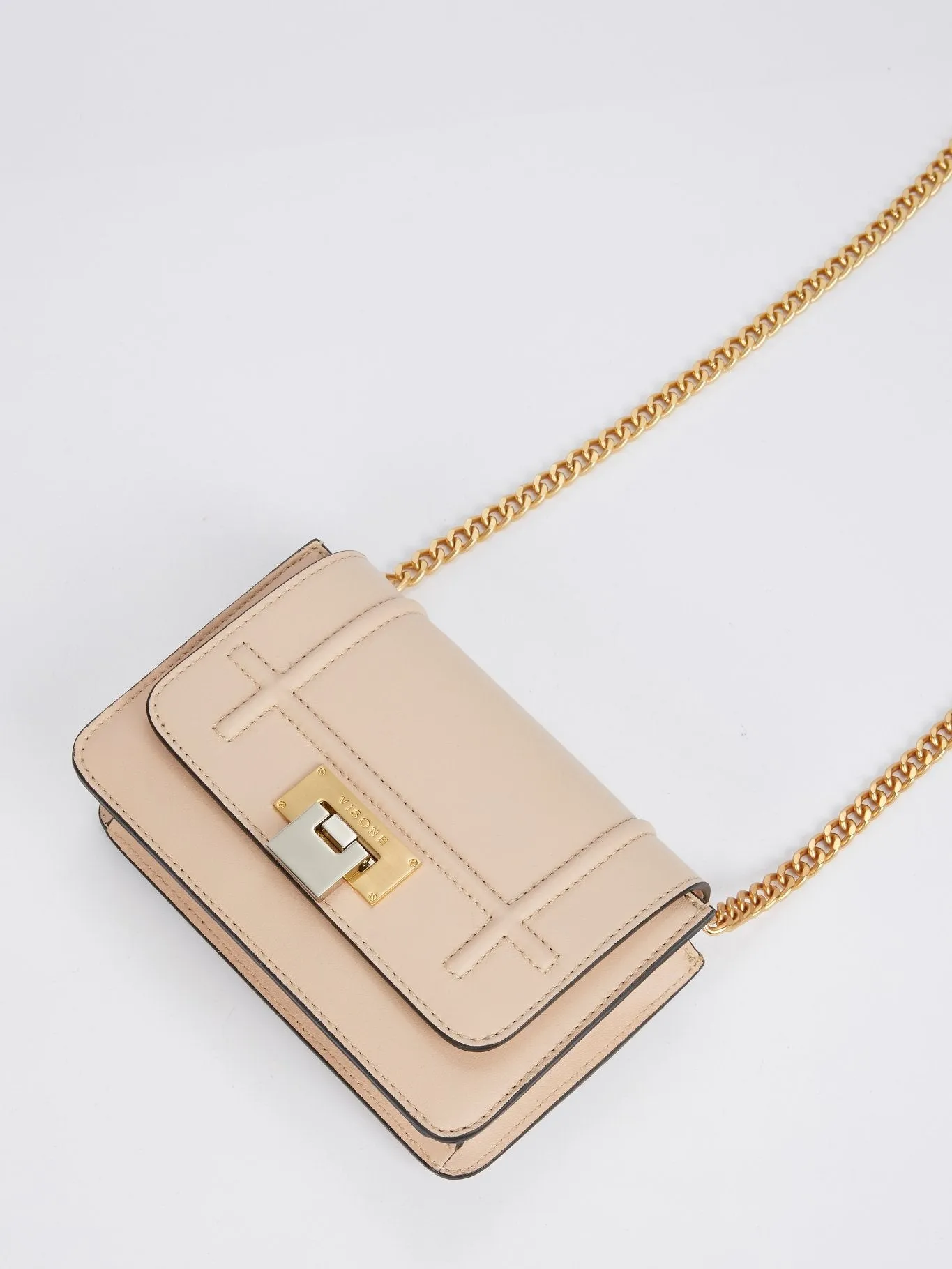Lizzy Beige Leather Mini Bag