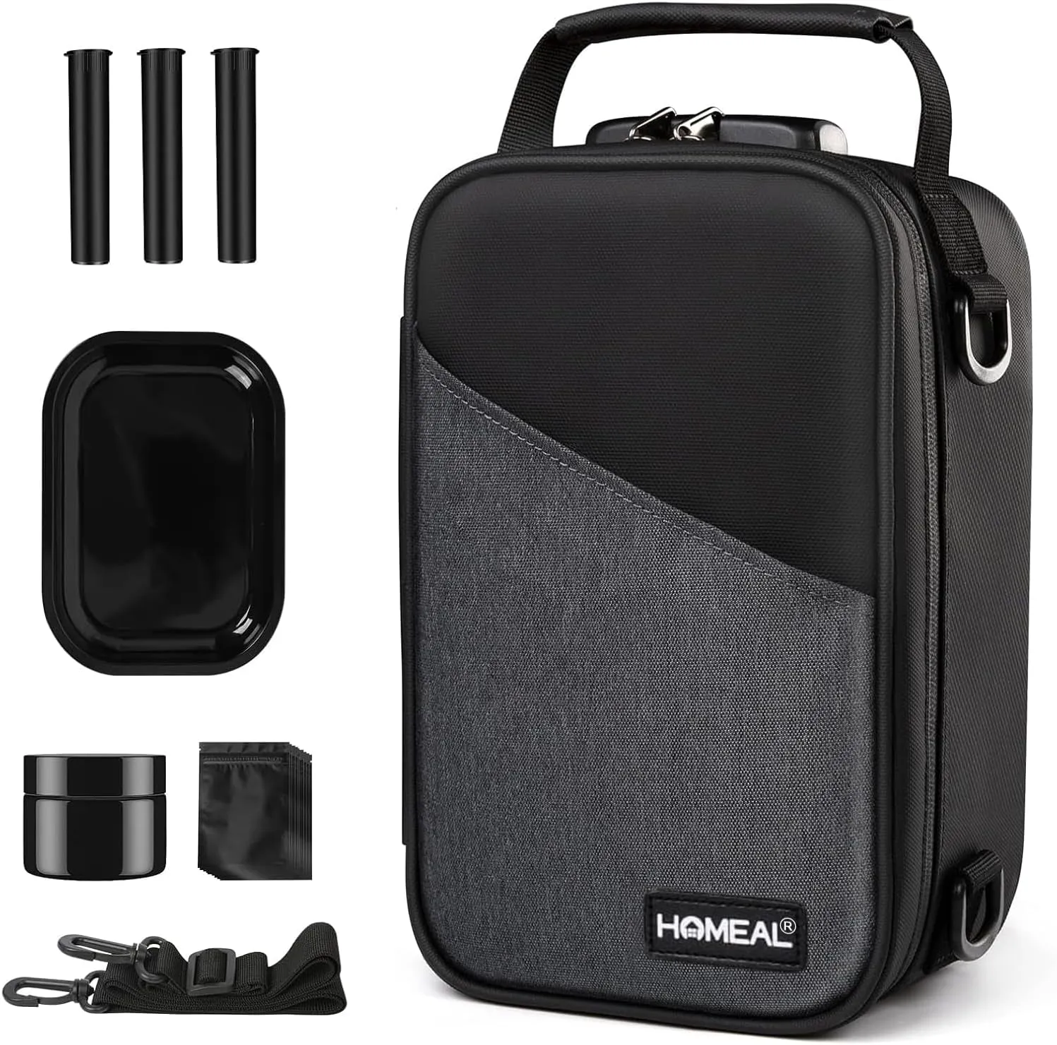 Lockable Smell Proof Bag, Smell Proof Stash Box for Storage & Travel