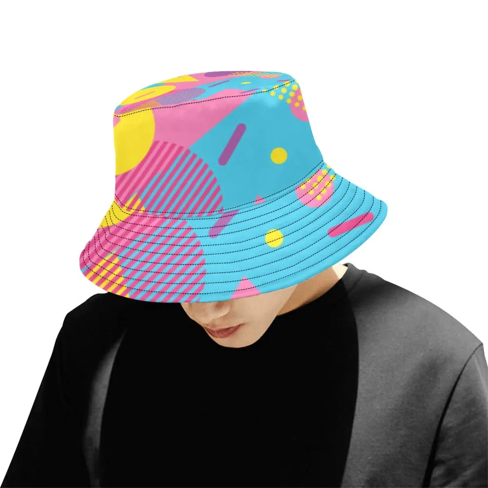 LOUD 90s Wallpaper Print Men's All Over Print Bucket Hat