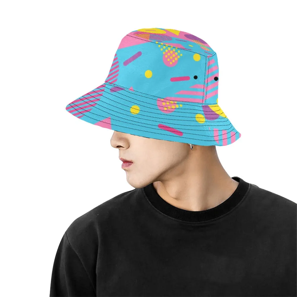 LOUD 90s Wallpaper Print Men's All Over Print Bucket Hat