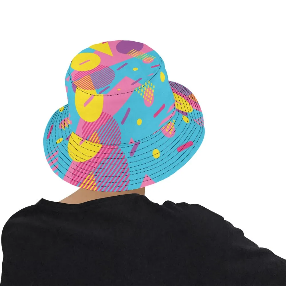 LOUD 90s Wallpaper Print Men's All Over Print Bucket Hat