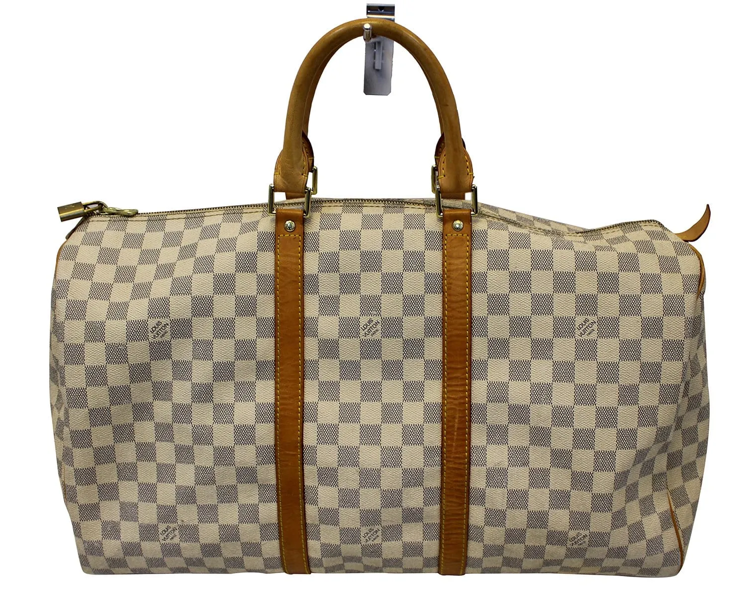 LOUIS VUITTON Damier Azur Keepall 50 Travel Bag