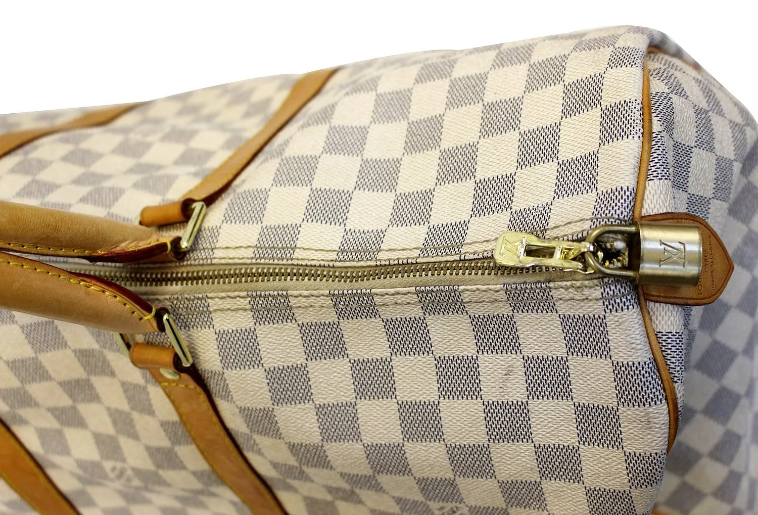 LOUIS VUITTON Damier Azur Keepall 50 Travel Bag