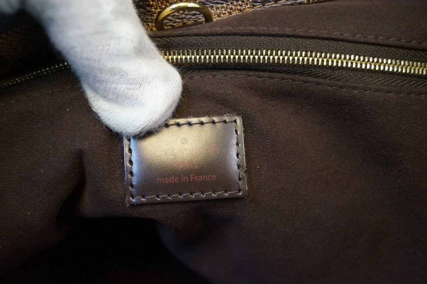 LOUIS VUITTON Damier Ebene Marylebone GM Shoulder Handbag
