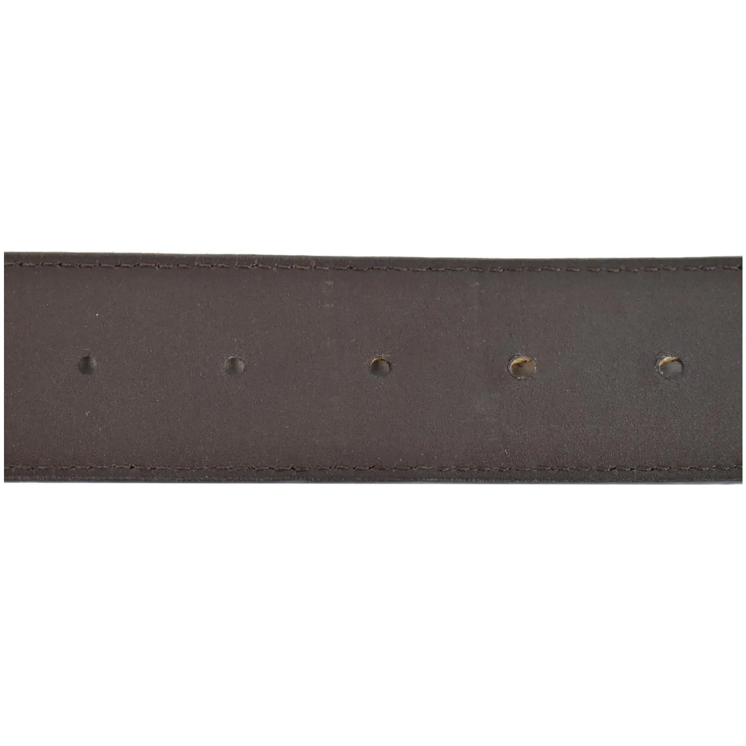 LOUIS VUITTON LV Initiales Damier Ebene Belt Brown