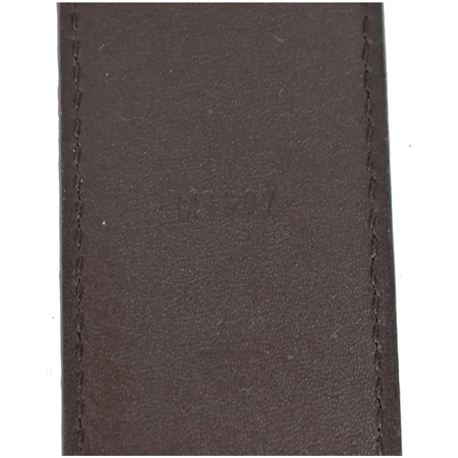 LOUIS VUITTON LV Initiales Damier Ebene Belt Brown