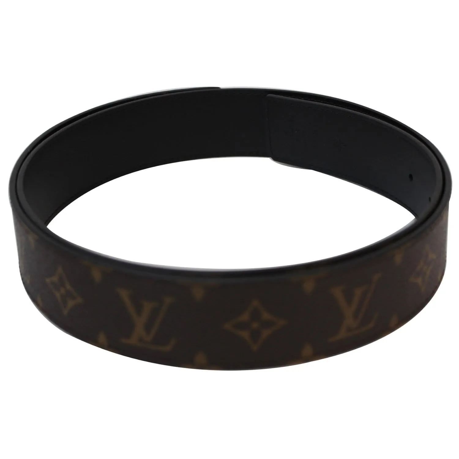LOUIS VUITTON Monogram Canvas Belt Strap Brown