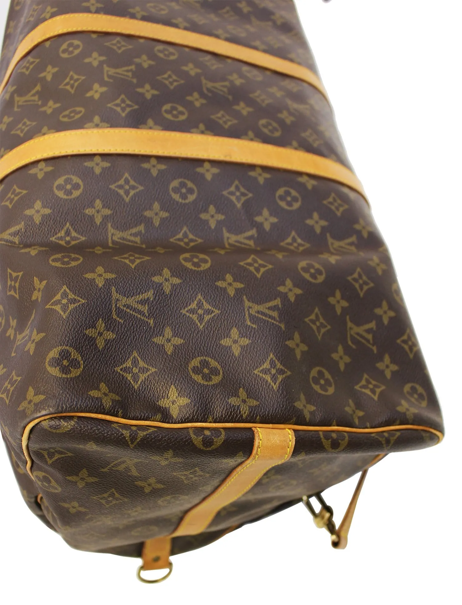 LOUIS VUITTON Monogram Canvas Keepall 60 Bandouliere Bag