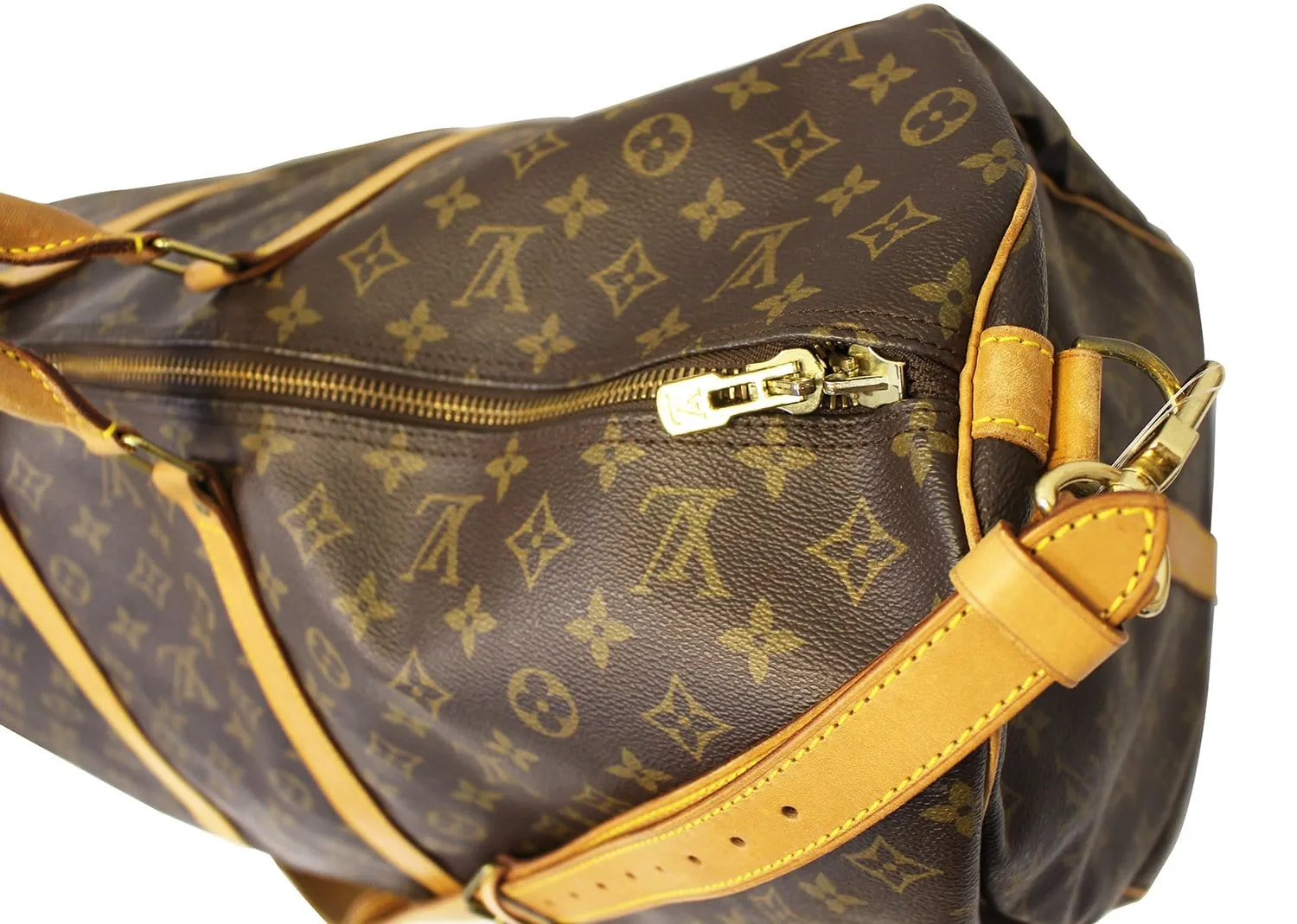 LOUIS VUITTON Monogram Canvas Keepall 60 Bandouliere Bag