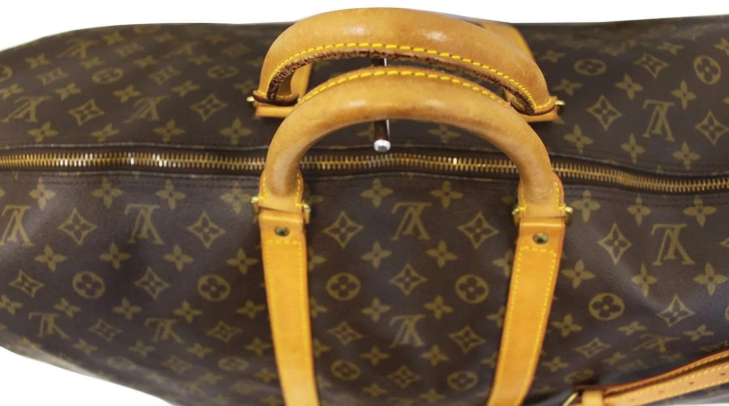 LOUIS VUITTON Monogram Canvas Keepall 60 Bandouliere Bag