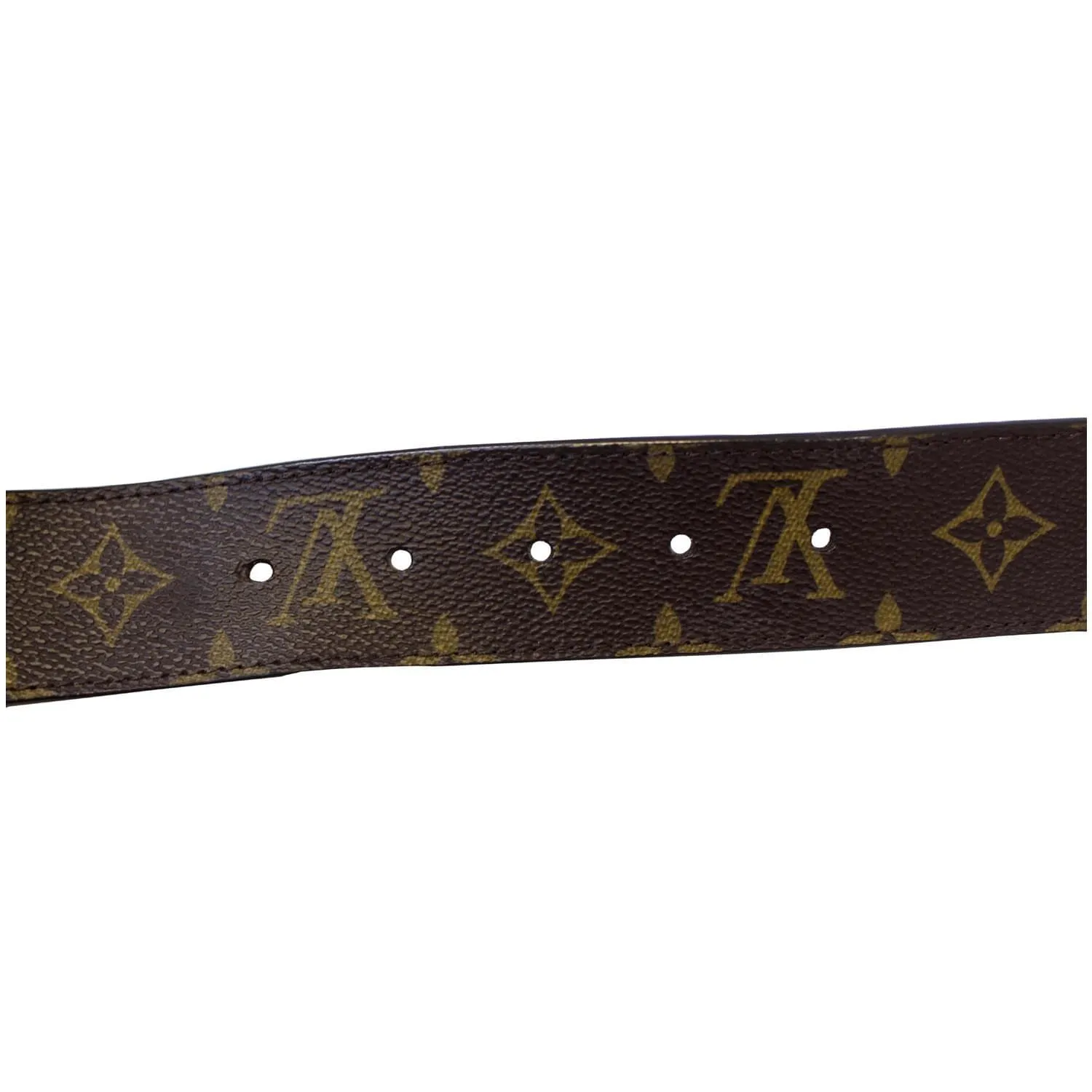 LOUIS VUITTON Monogram Canvas LV Initials Belt 110/44