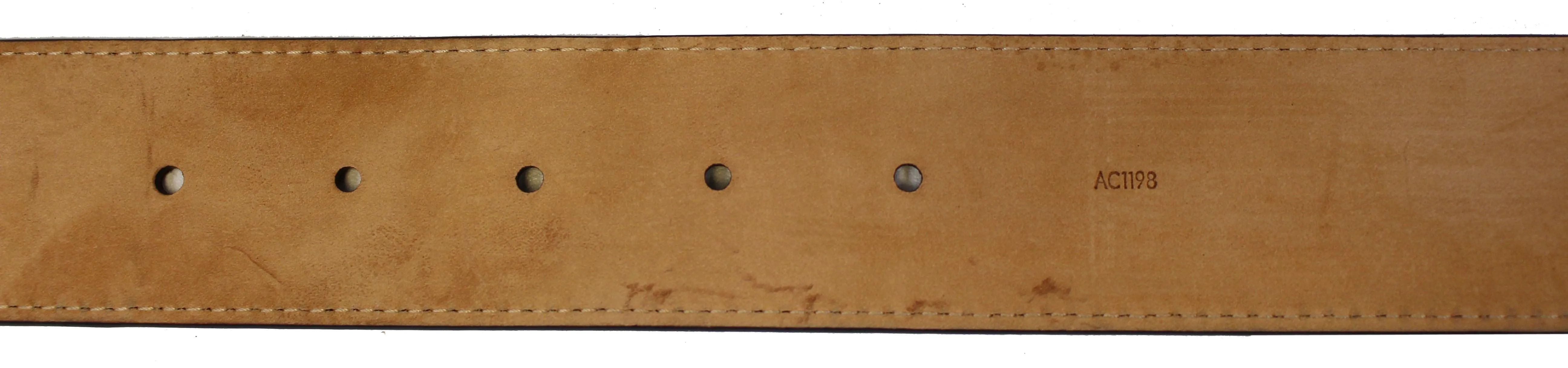 LOUIS VUITTON Monogram Canvas LV Initials Belt Brown