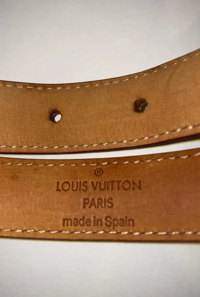 Louis Vuitton Ultra Rare Cherry Blossom Pink Monogram Belt 70/28 860753