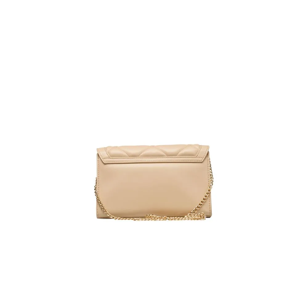 Love Moschino Beige Polyethylene Women Crossbody Bag