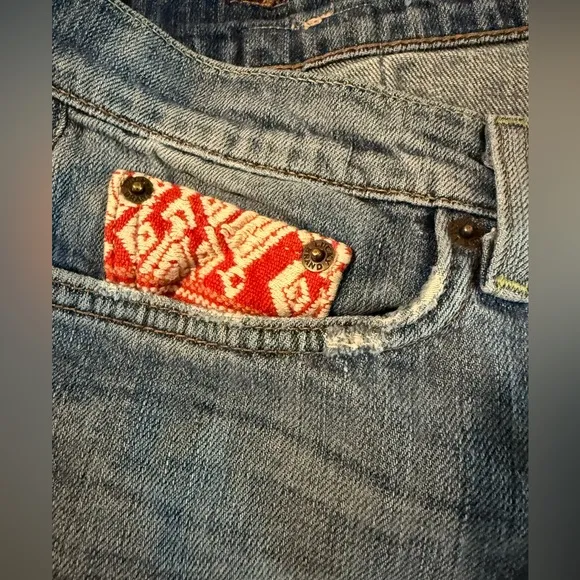 Lucky Legend Sweet’ N Straight Embroidered Jeans size 14/32