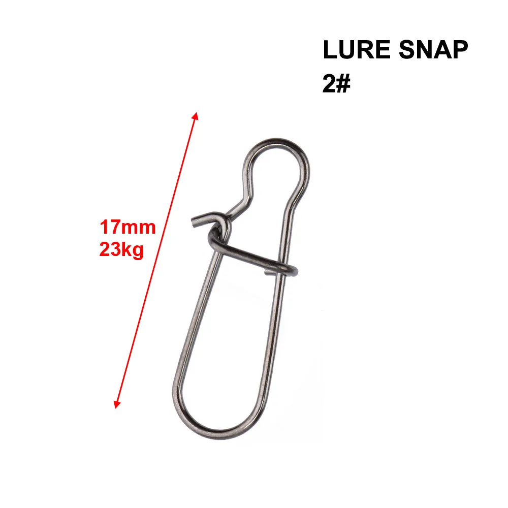 Lure Snap 2# 80pcs 17mm 23kg