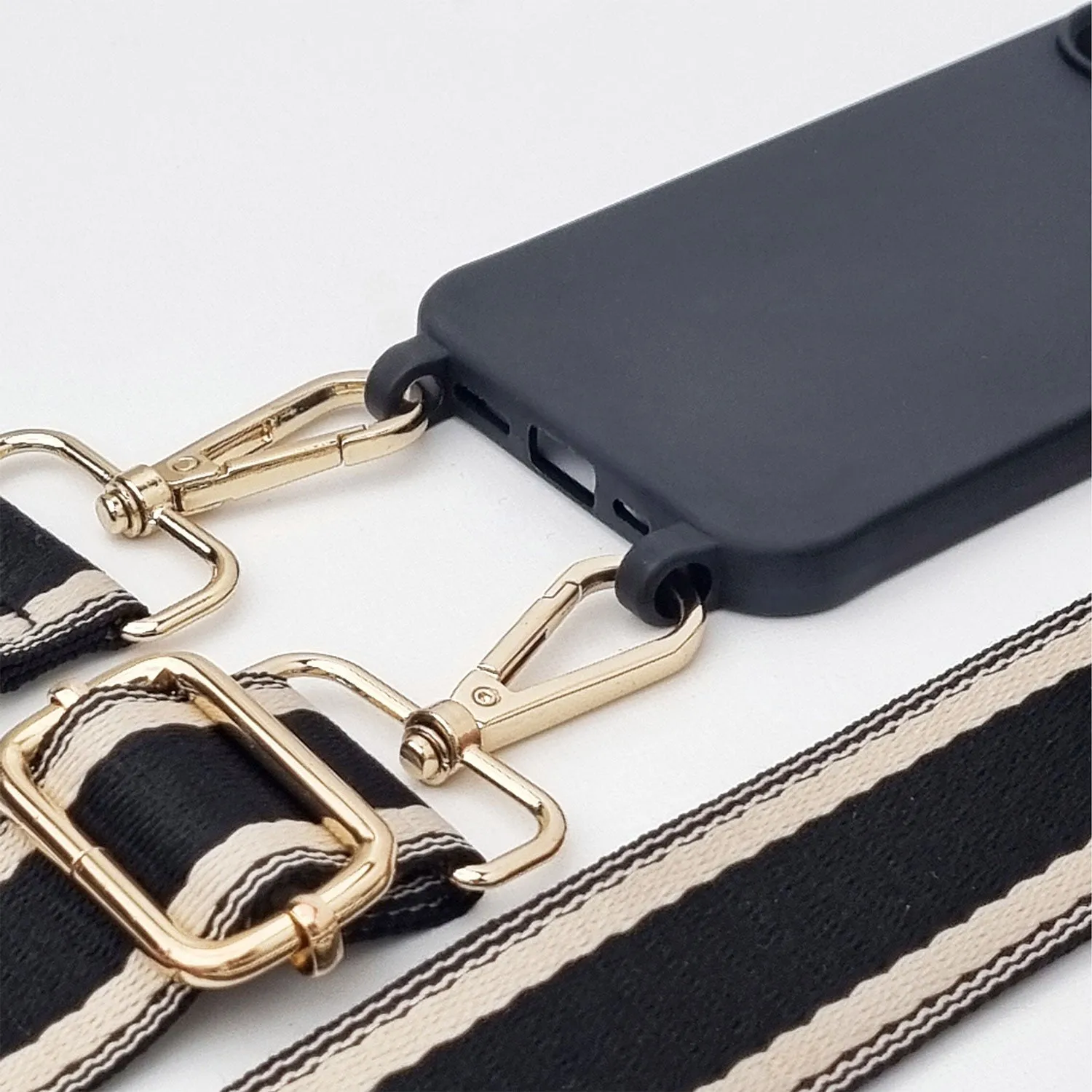 Luxe Noir Cream Woven Strap