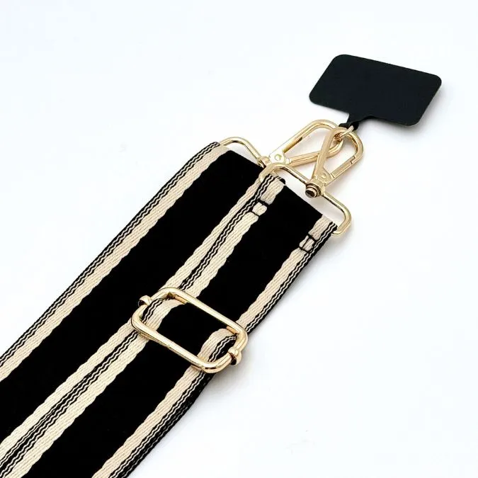 Luxe Noir Cream Woven Strap