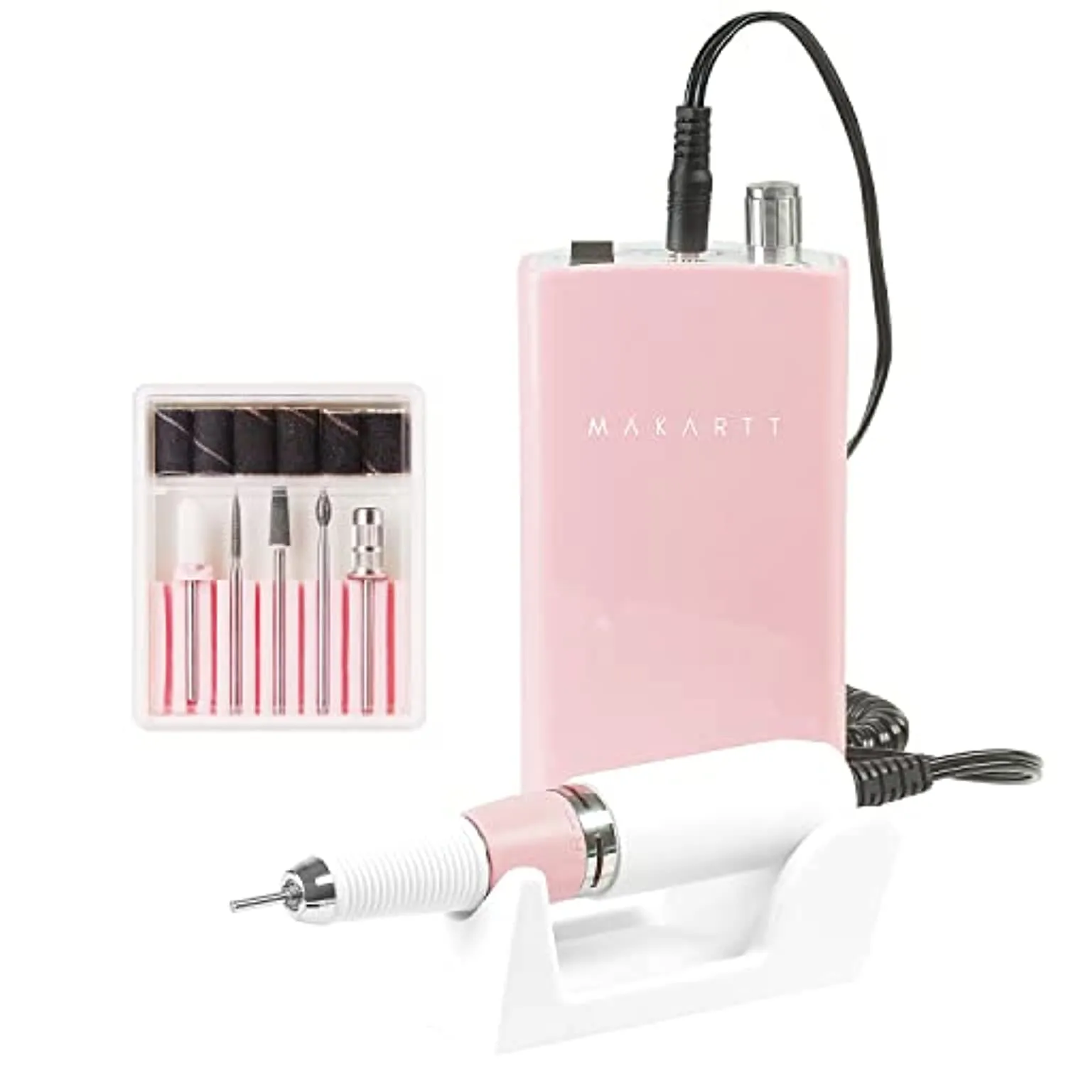 Makartt MALORY 30000RPM Nail Drill Machine Rechargeable Electric File Bundle With Rechargeable UV LED Nail Lamp 54W Professional Nail Dryer